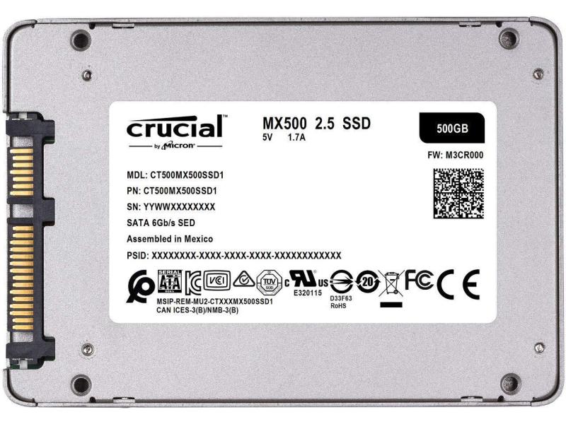 Crucial SSD MX500 2.5 SATA 500 GB