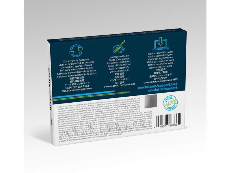 Crucial SSD P1 3D NAND NVMe M.2 2280 NVMe 2000 GB