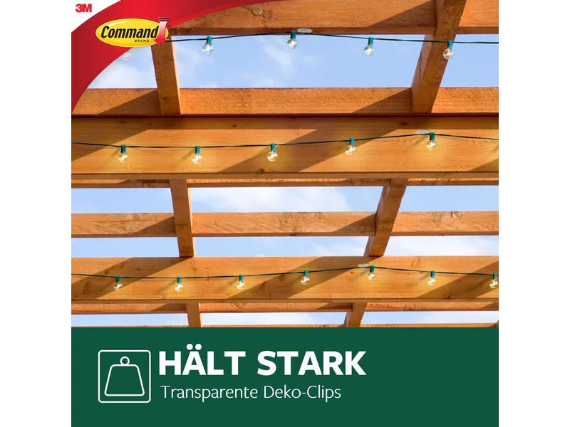 3M Haken Command Outdoor Transparent, 8 Haken