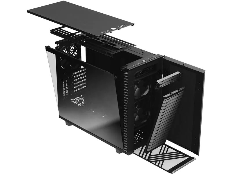 Fractal Design PC-Gehäuse Define 7 Dark TG Schwarz