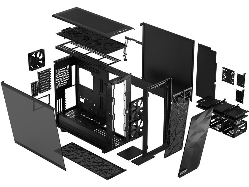 Fractal Design PC-Gehäuse Meshify 2 XL Light TG Schwarz