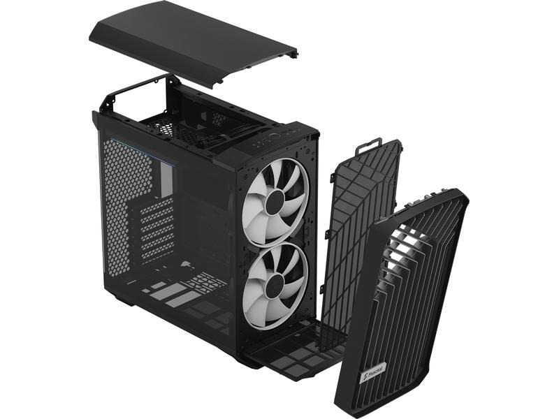 Fractal Design PC-Gehäuse Torrent Compact RGB TG Light Tint Schwarz