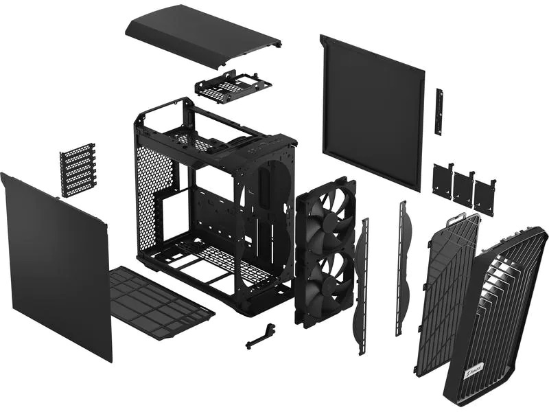 Fractal Design PC-Gehäuse Torrent Compact Solid Schwarz