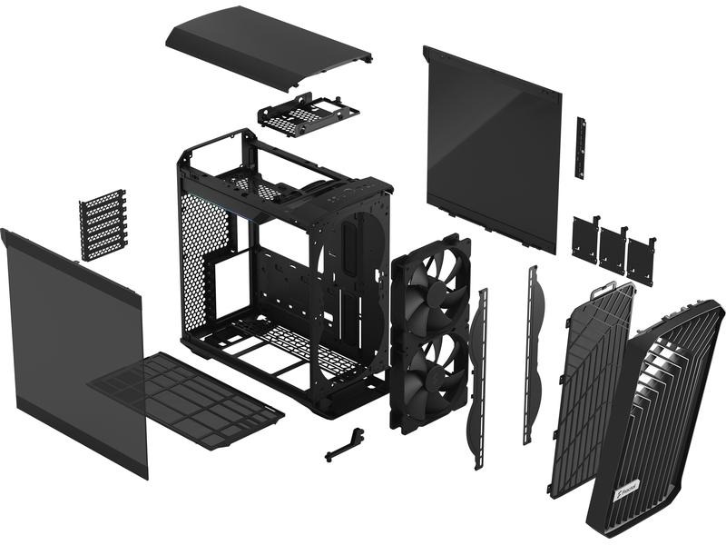 Fractal Design PC-Gehäuse Torrent Compact TG Dark Tint Schwarz