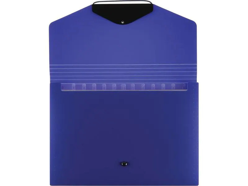 Büroline Fächermappe A4 12-teilig, Blau
