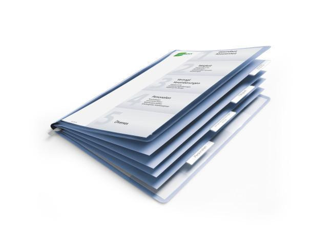 DURABLE Bewerbungsmappe Transparent/Blau