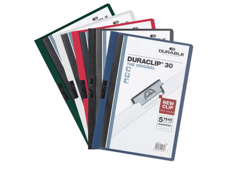 DURABLE Klemmhefter Duraclip 30 A4 5 x Blau