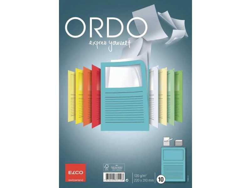 ELCO Sichthülle Ordo Classico A4 Blau, 10 Stück