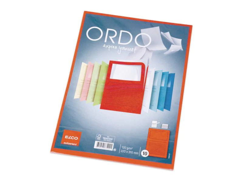 ELCO Sichthülle Ordo Classico A4 Rot, 10 Stück