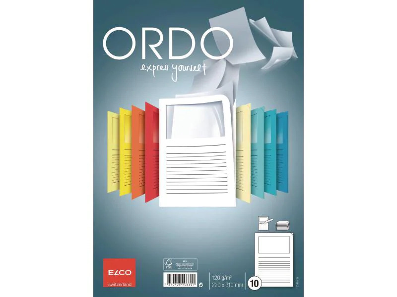 ELCO Sichthülle Ordo Classico A4 Weiss, 10 Stück