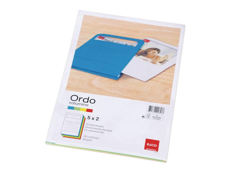 ELCO Sichthülle Ordo Volumino A4 Mehrfarbig, 10 Stück