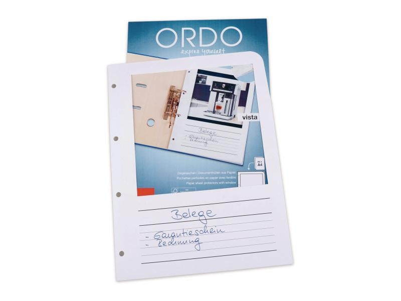 ELCO Zeigetasche Ordo Vista A4 Weiss, 100 Stück