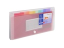 Exacompta Fächermappe Crystal 26 x 14 cm, Transparent
