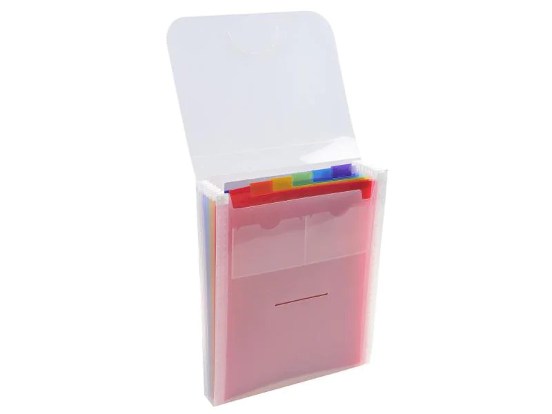 Exacompta Fächermappe Crystal A4 vertikal, Transparent