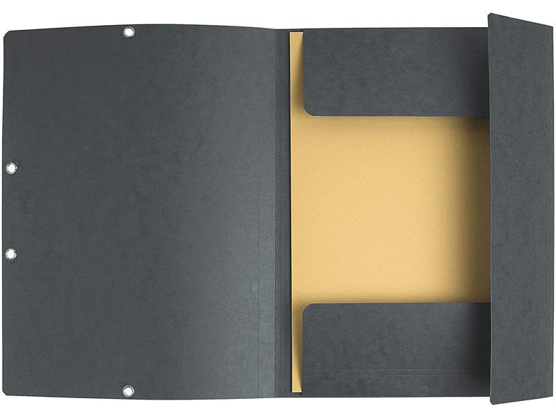 Exacompta Gummibandmappe A4 Grau, 250 Blatt