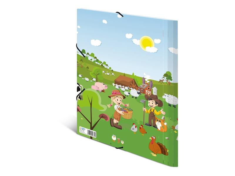 HERMA Gummibandmappe Bauernhof A3, Mehrfarbig
