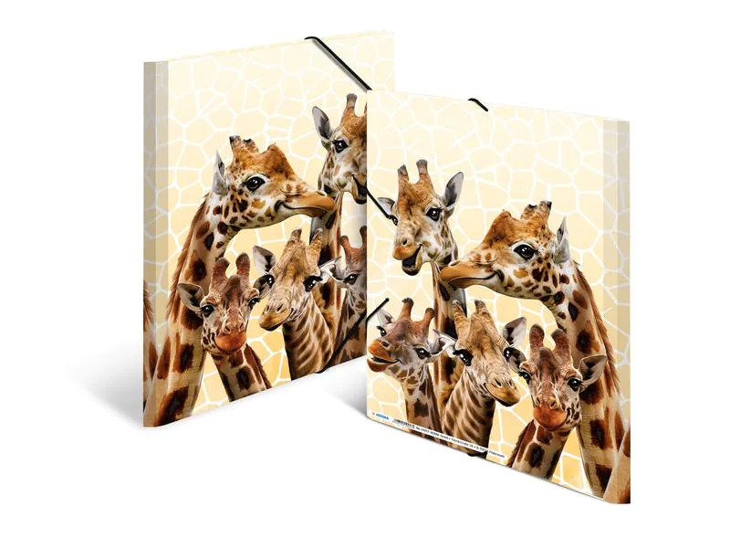 HERMA Gummibandmappe Giraffe A4, Mehrfarbig