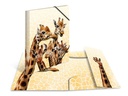 HERMA Gummibandmappe Giraffe A4, Mehrfarbig