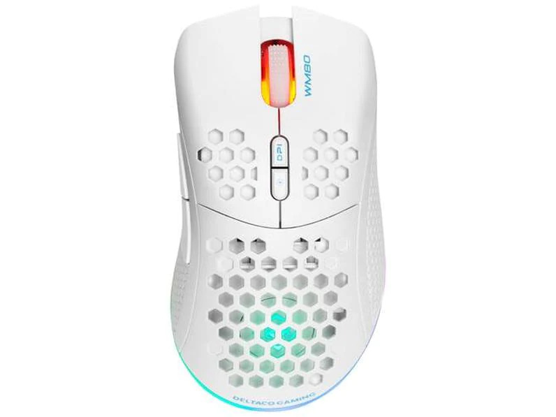 DELTACO Gaming-Maus WM80 RGB Weiss