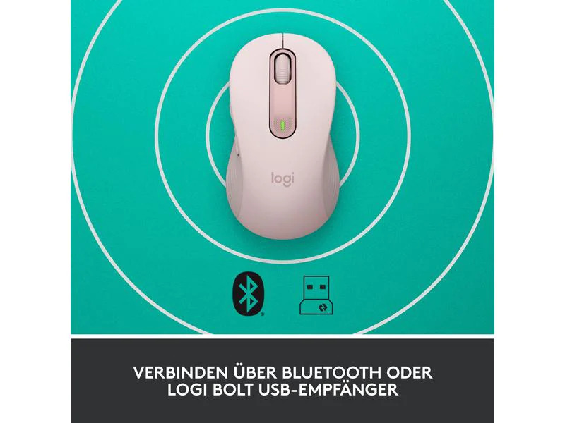 Logitech Mobile Maus Signature M650 L Rosa