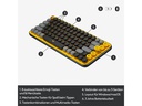 Logitech Tastatur POP Keys Blast Yellow