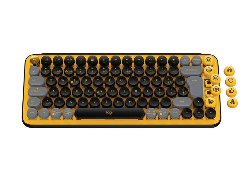 Logitech Tastatur POP Keys Blast Yellow