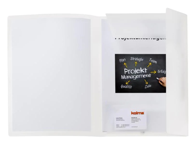 Kolma Gummibandmappe Penda Vario A4 Transparent