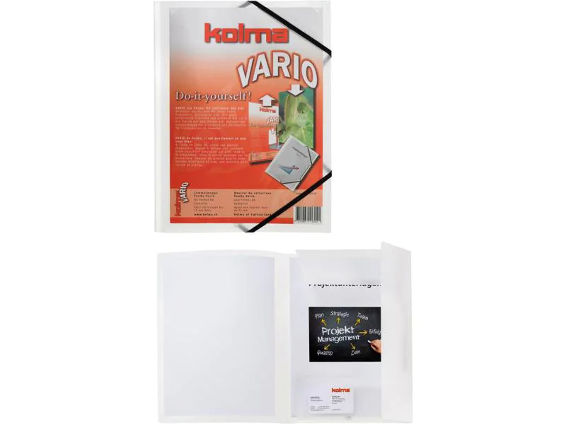 Kolma Gummibandmappe Penda Vario A4 Transparent
