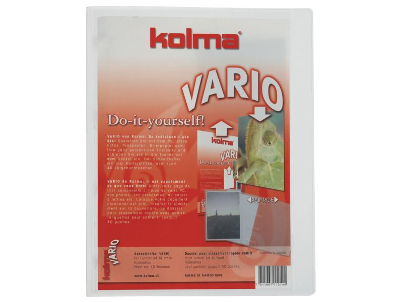 Kolma Schnellhefter Vario A4 XL KolmaFlex Transparent