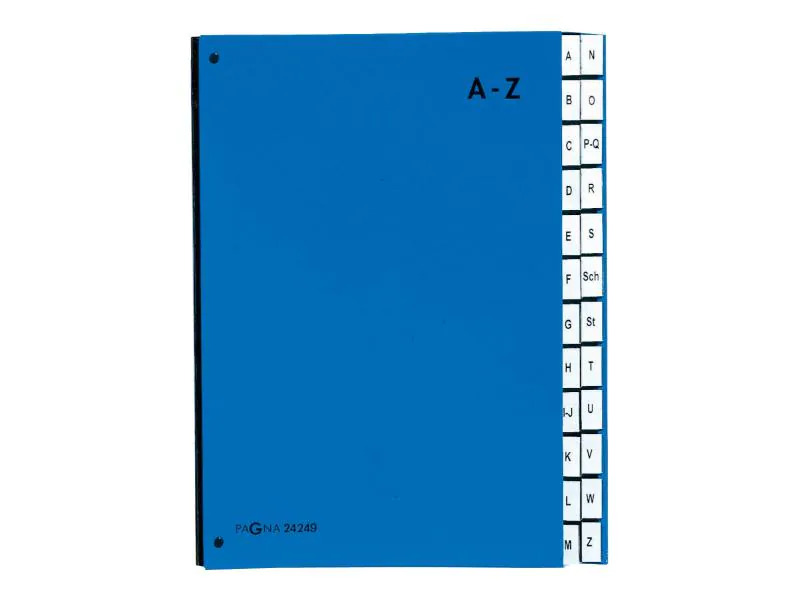 Pagna Pultmappe A4 A-Z Blau