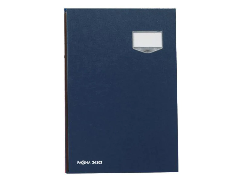 Pagna Unterschriftenmappe De Luxe mit 20 Fächer, Blau