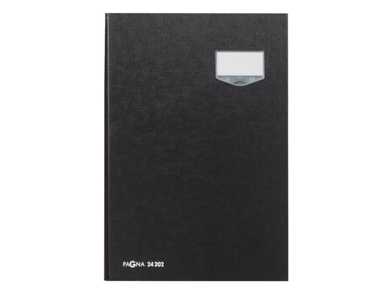 Pagna Unterschriftenmappe De Luxe mit 20 Fächer, Schwarz