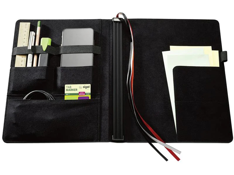 Sigel Konferenzmappe  Conceptum flex A4, Schwarz