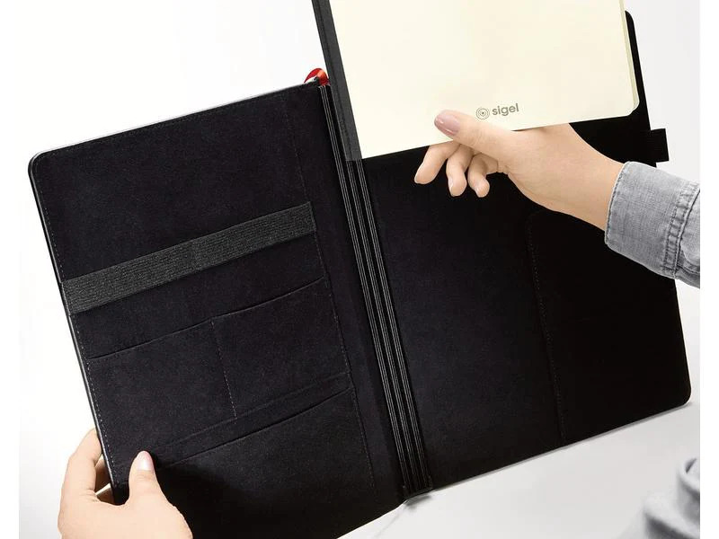 Sigel Konferenzmappe  Conceptum flex A4, Schwarz