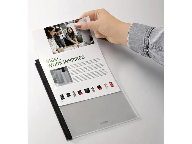 Sigel Sichthülle Conceptum flex A5, Transparent, 5 Stück