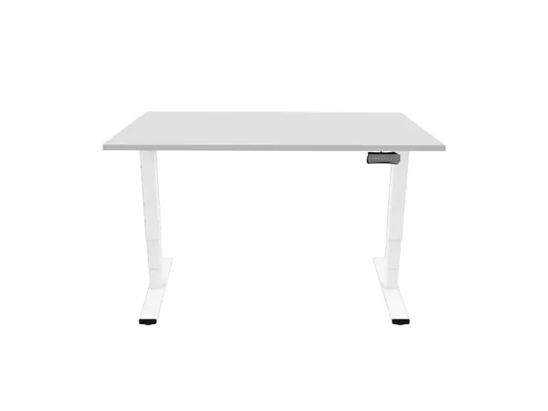 Contini Tisch RAL 9016 1.8 x 0.8 m Weiss mit Grauer Tischplatte
