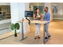 Fellowes Steh- &amp; Sitzgestell Levado ohne Tischplatte, Silber