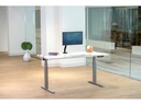 Fellowes Steh- &amp; Sitzgestell Levado ohne Tischplatte, Silber