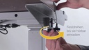 Fellowes Steh- &amp; Sitzgestell Levado ohne Tischplatte, Silber
