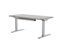 Fellowes Tischplatte Levado 140 x 80 cm, Grau