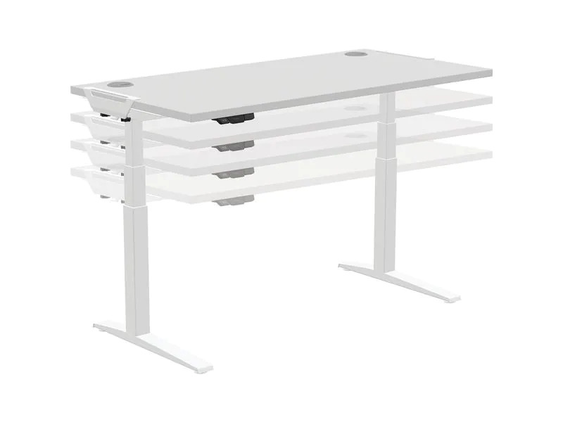 Fellowes Tischplatte Levado 140 x 80 cm, Grau