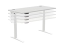 Fellowes Tischplatte Levado 140 x 80 cm, Grau