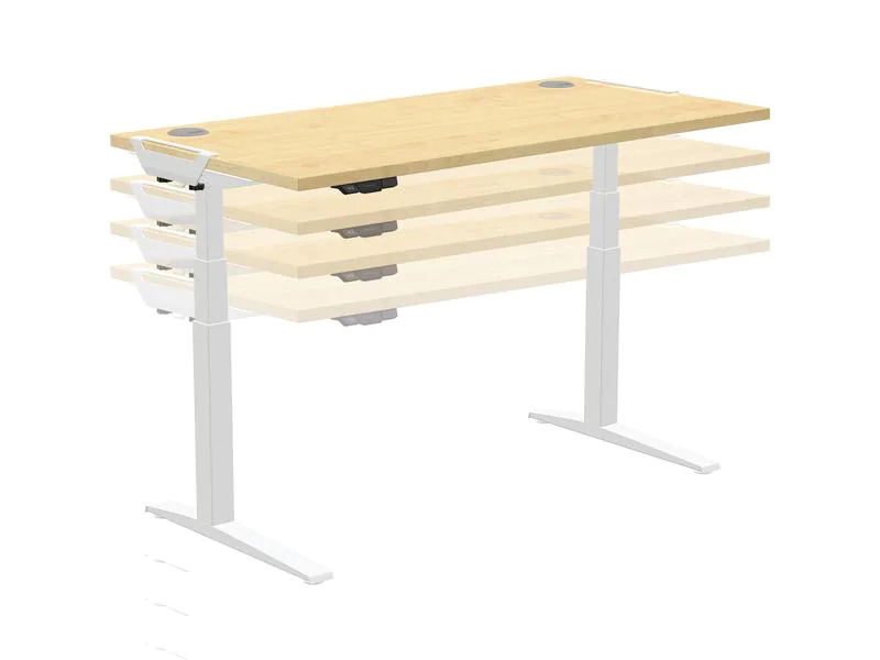 Fellowes Tischplatte Levado 160 x 80 cm, Ahorn