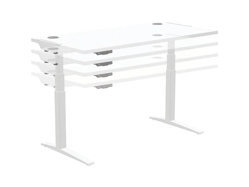 Fellowes Tischplatte Levado 180 x 80 cm, Weiss