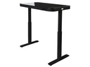seville classics Tisch Airlift 121 x 61 cm, Schwarz