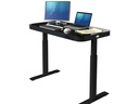 seville classics Tisch Airlift 121 x 61 cm, Schwarz