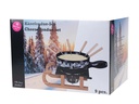 Nouvel Käsefondue-Set Schlitten 9 Teile, Schwarz