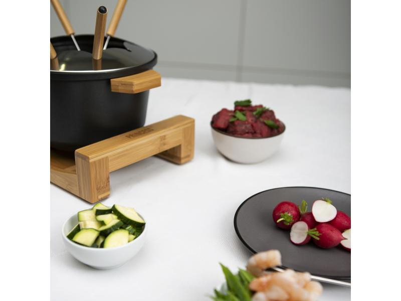 Princess Fondue-Set All-in-One Pure 10 Teile, Braun/Schwarz