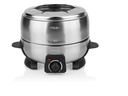 Princess Käsefondue-Set 800 Watt 7 Teile, Schwarz/Silber