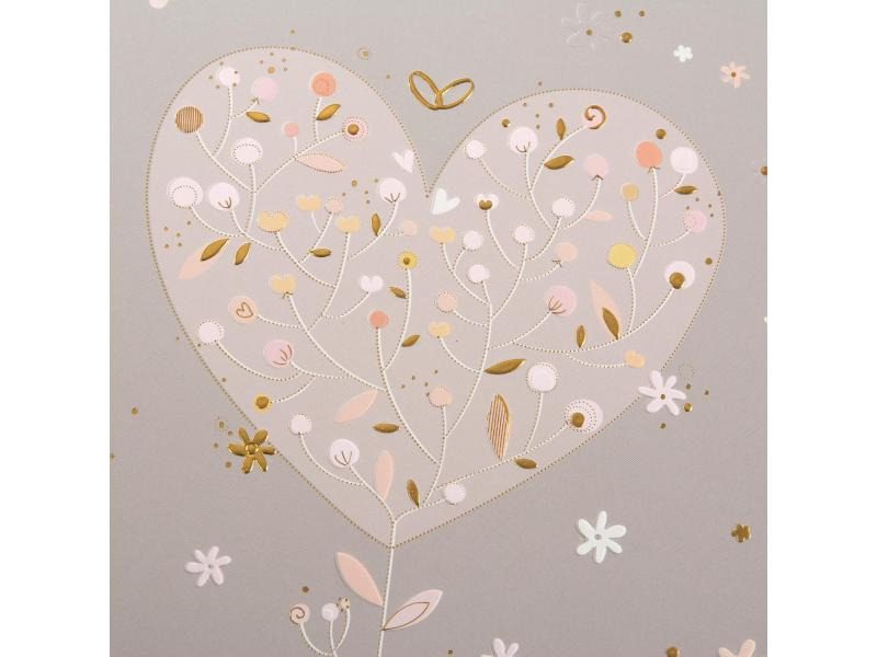 Goldbuch Hochzeitsalbum Elegant Hearts Mehrfarbig